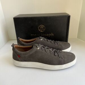 Marc Joseph Mens Union Sq Grey Washed Nappa Fashion Sneaker Size 13